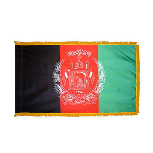 Afghanistan Flag Fringe Finish