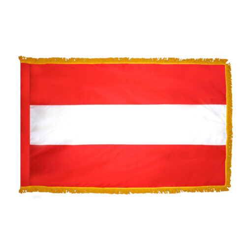Austria Flag Fringe Finish