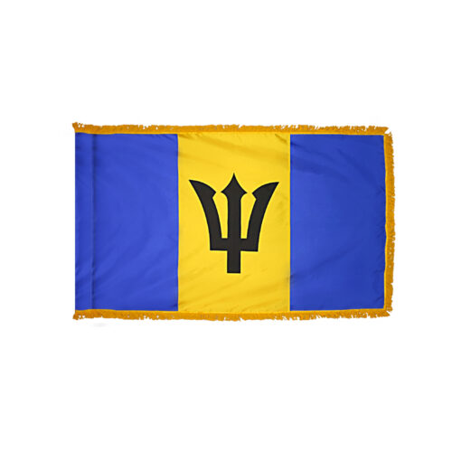 Barbados Flag Fringe Finish