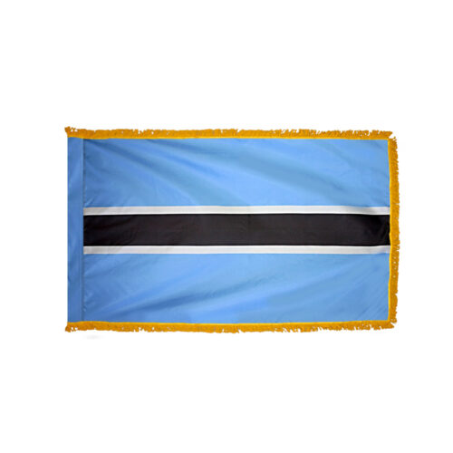 Botswana Flag Fringe Finish