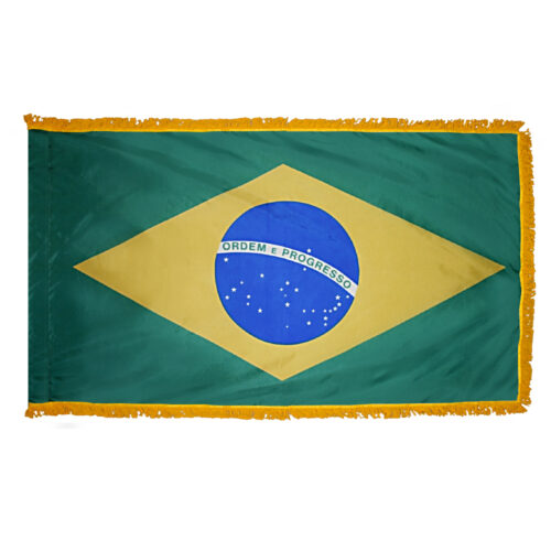 Brazil Flag Fringe Finish