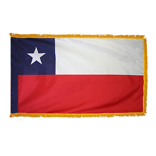Chile Flag Fringe Finish