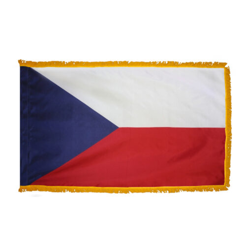 Czech Republic Flag Fringe Finish