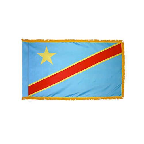 Democratic Republic of the Congo Flag Fringe Finish