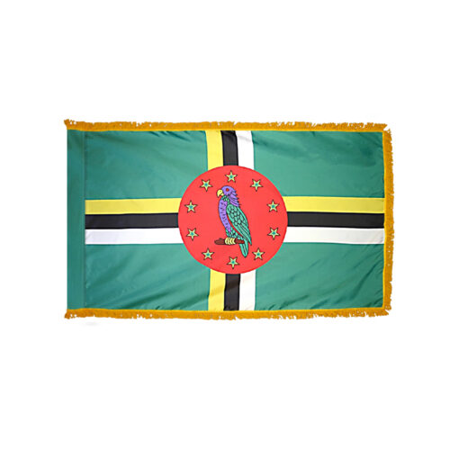 Dominica Flag Fringe Finish