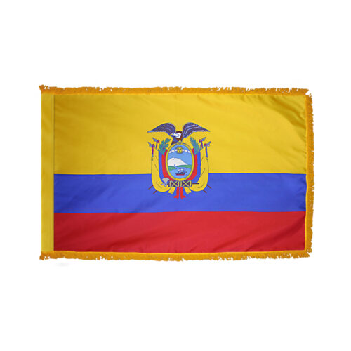 Ecuador Government Flag Fringe Finish