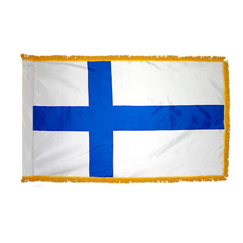 Finland Flag Fringe Finish