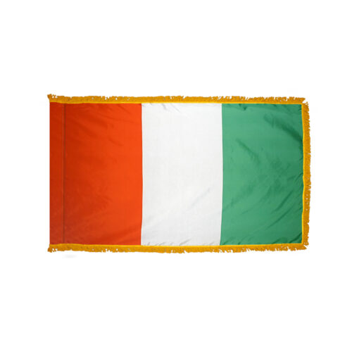 Côte d'Ivoire Flag Fringe Finish