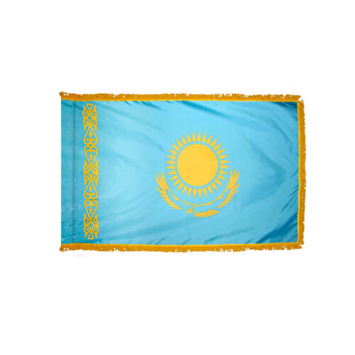 Kazakhstan Flag Fringe Finish