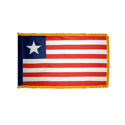 Premium Liberia Flag Fringe Finish