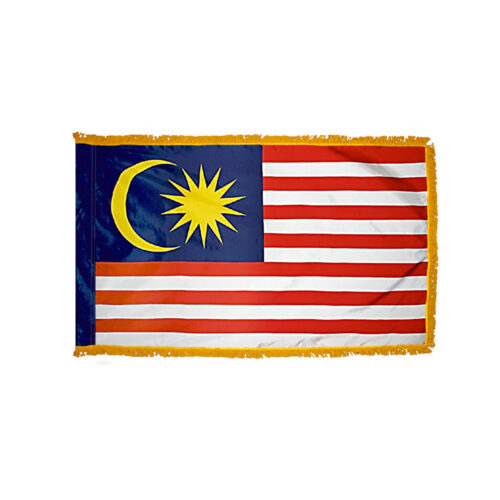 Premium Malaysia Flag Fringe Finish
