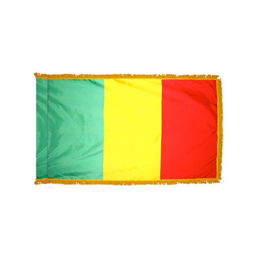 Premium Mali Flag Fringe Finish