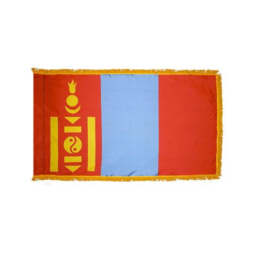Mongolia Flag Fringe Finish