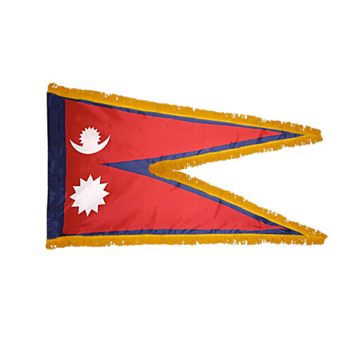 Nepal Flag Fringe Finish