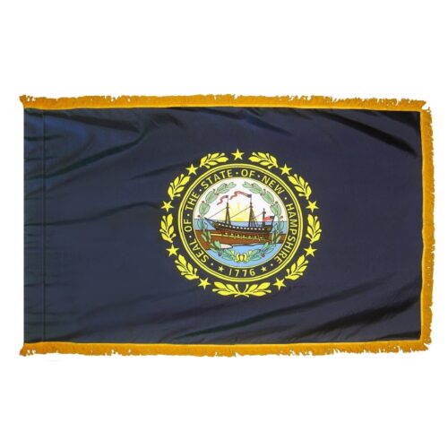 New Hampshire Flag Fringe Finish