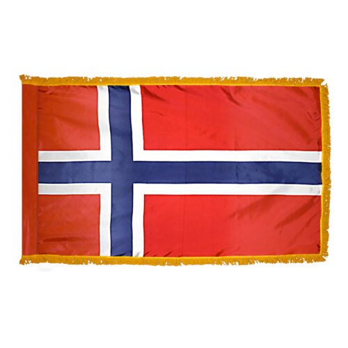 Norway Flag Fringe Finish