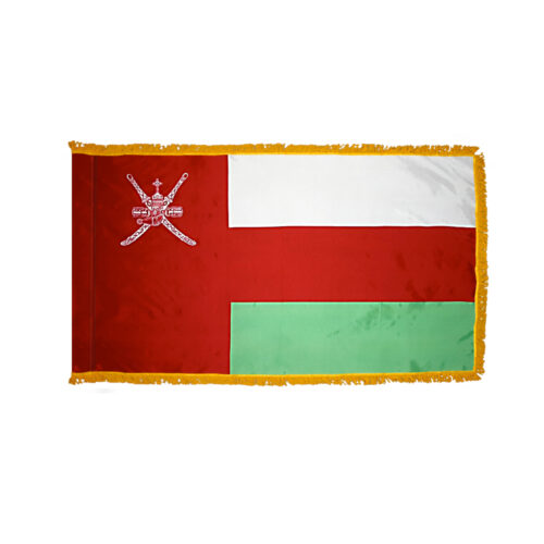 Oman Flag Fringe Finish