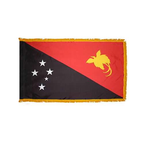 Papua New Guinea Flag Fringe Finish
