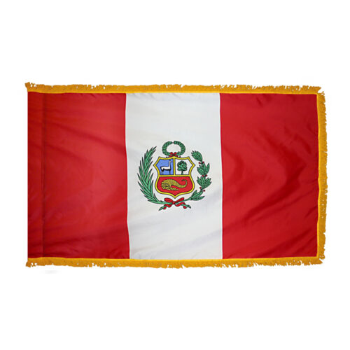 Peru Government Flag Fringe Finish