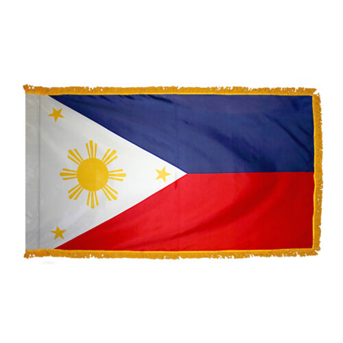 Philippines Flag Fringe Finish