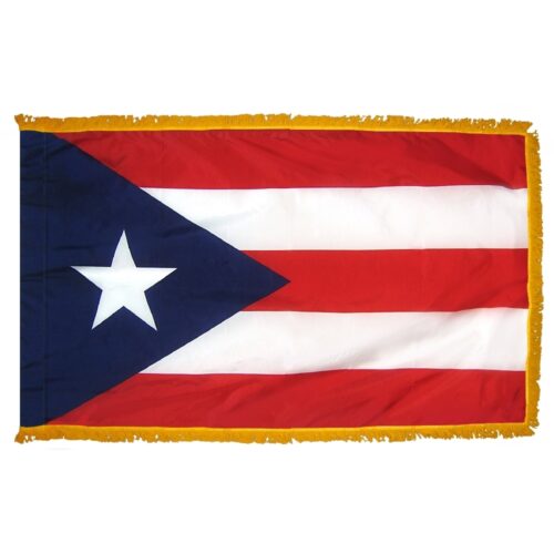 Puerto Rico Flag Fringe Finish