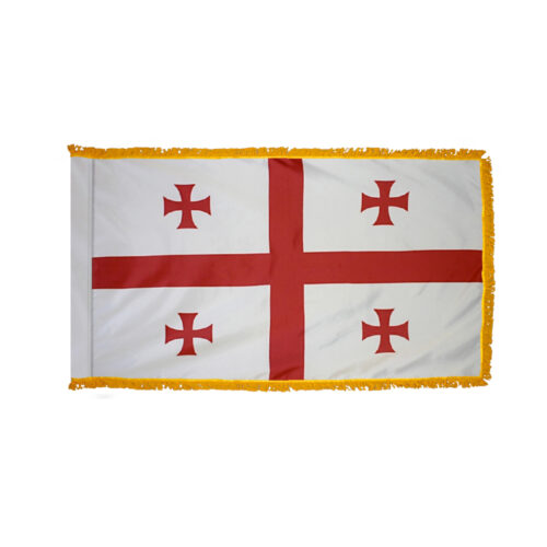 Republic of Georgia Flag Fringe Finish