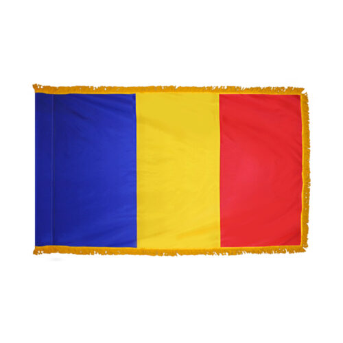 Romania Flag Fringe Finish