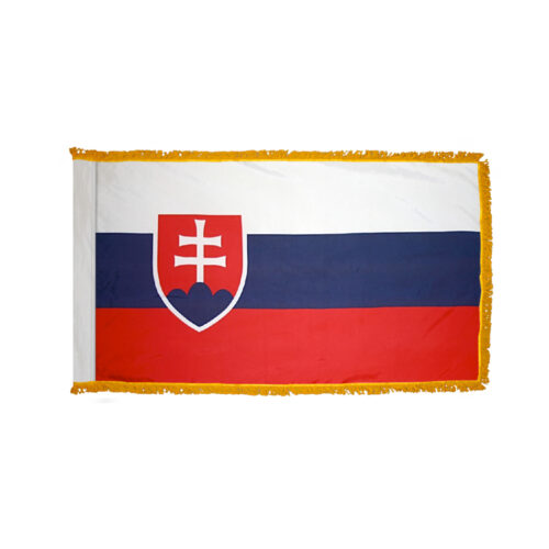 Slovak Republic Flag Fringe Finish