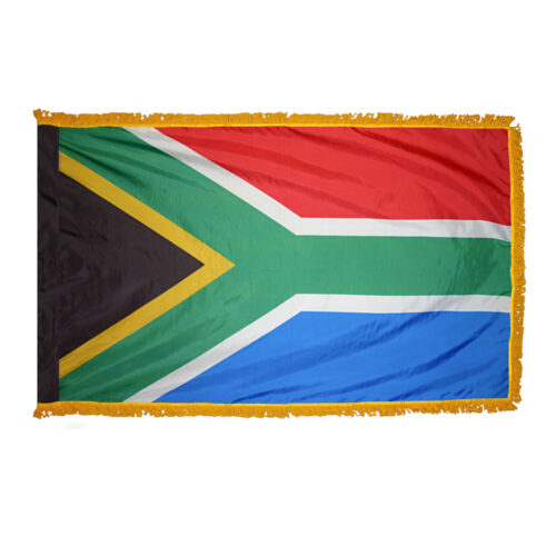 South Africa Flag Fringe Finish