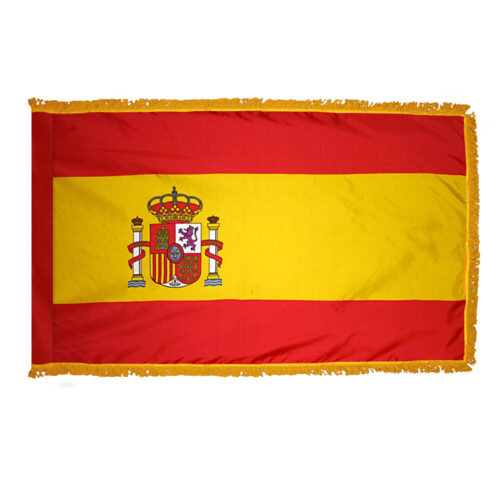 Spain Government Flag Fringe Finish