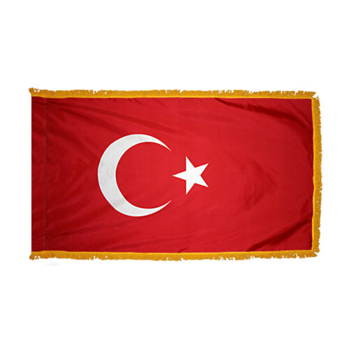 Premium Turkey Flag Fringe Finish
