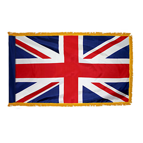 Premium United Kingdom Flag Fringe Finish