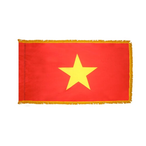 Premium Vietnam Flag Fringe Finish