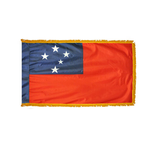 Samoa Flag Fringe Finish
