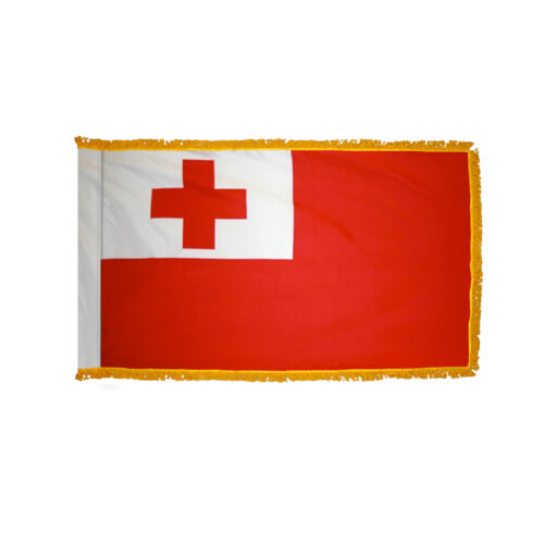 Premium Tonga Flag Fringe Finish