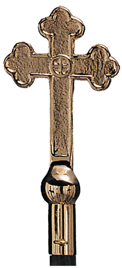 Plated Church Cross Brass