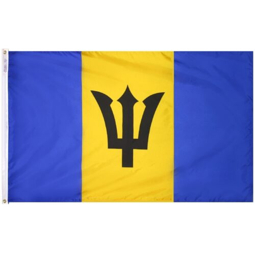 Nylon Barbados Flag Grommets Finish