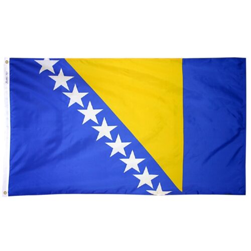 Nylon Bosnia and Herzegovina Flag Grommets Finish