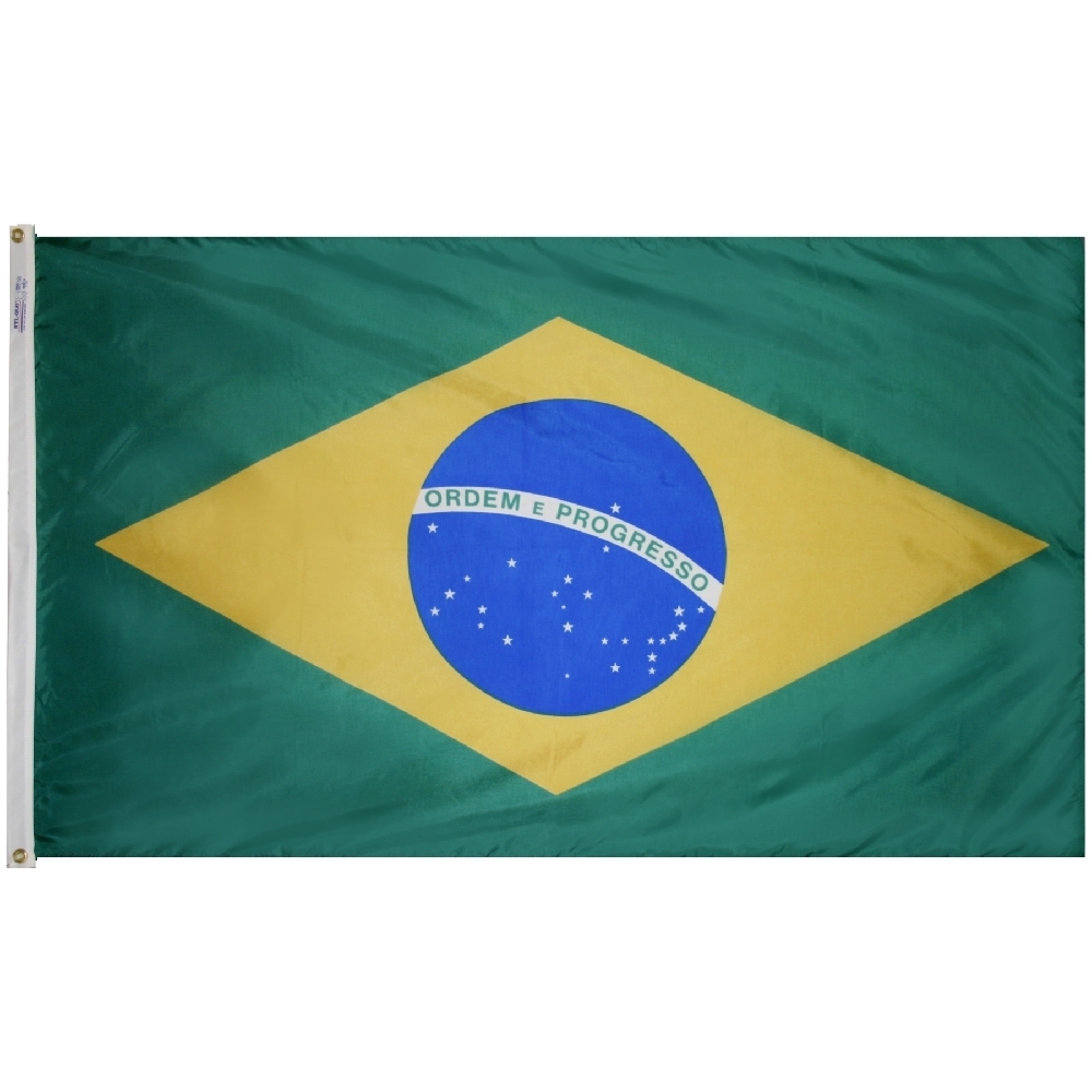 Brazil Flag - Grommets 2 Brazil Flag Grommets Finish
