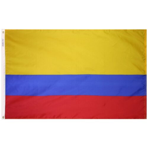 Nylon Colombia Flag Grommets Finish