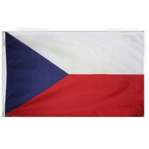 Nylon Czech Republic Flag Grommets Finish