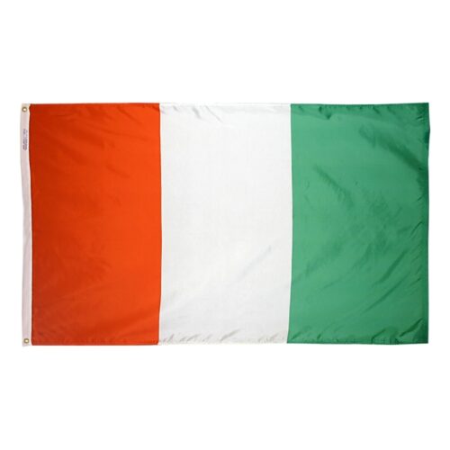 Nylon Côte D'Ivoire Flag Grommets Finish