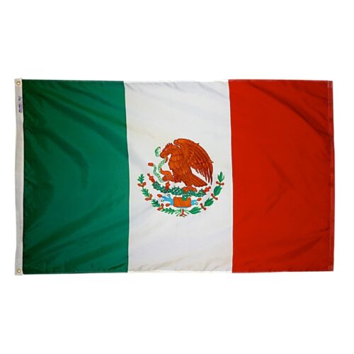 Nylon Mexico Flag Grommets Finish
