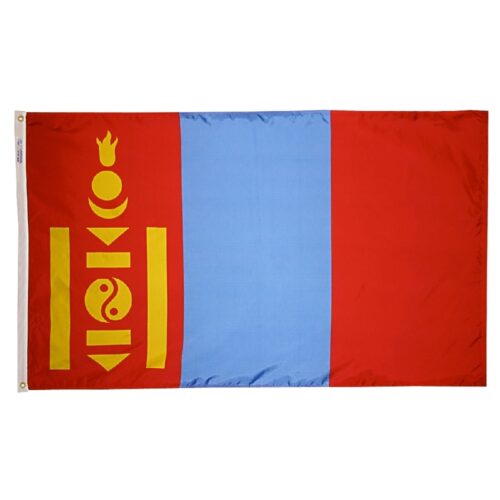 Nylon Mongolia Flag Grommets Finish
