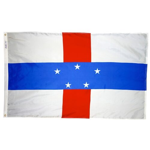 Nylon Netherlands Antilles Flag Grommets Finish