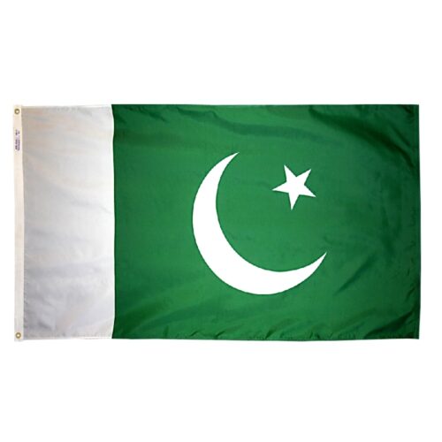 Nylon Pakistan Flag Grommets Finish