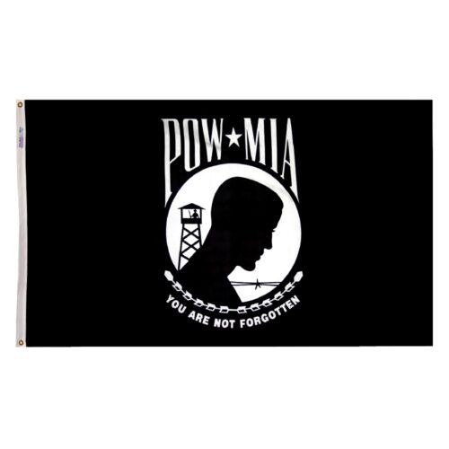 POW-MIA Double-Sided Flag Grommets Finish