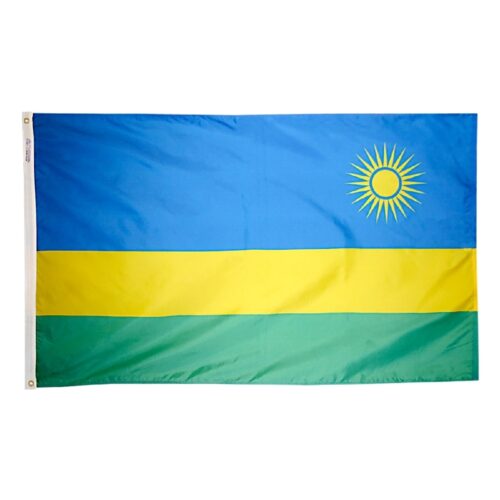 Nylon Rwanda Flag Grommets Finish