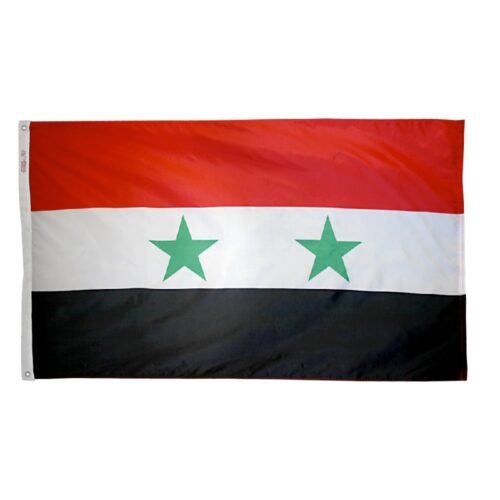Nylon Syria Flag Grommets Finish