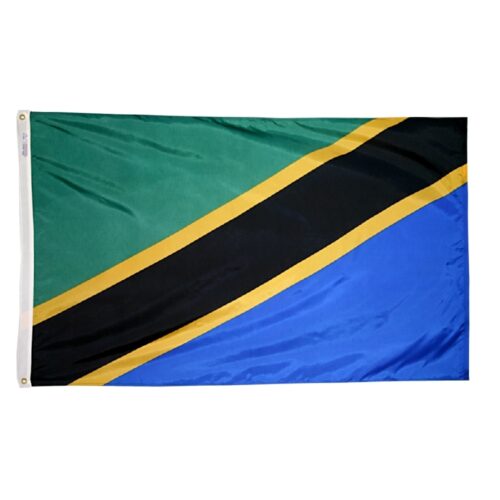 Nylon Tanzania Flag Grommets Finish